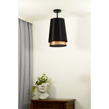 Duolla - Lámpara de techo BELL SHINY 1xE27/15W/230V negro/cobre