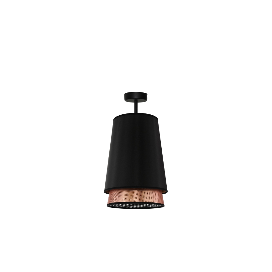 Duolla - Lámpara de techo BELL SHINY 1xE27/15W/230V negro/cobre