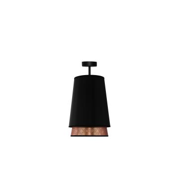 Duolla - Lámpara de techo BELL SHINY 1xE27/15W/230V negro/cobre