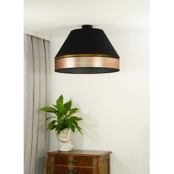 Duolla - Lámpara de techo COPPER SHINY 1xE27/15W/230V negro/cobre