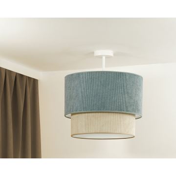 Duolla - Lámpara de techo CORDUROY 1xE27/15W/230V azul/beige