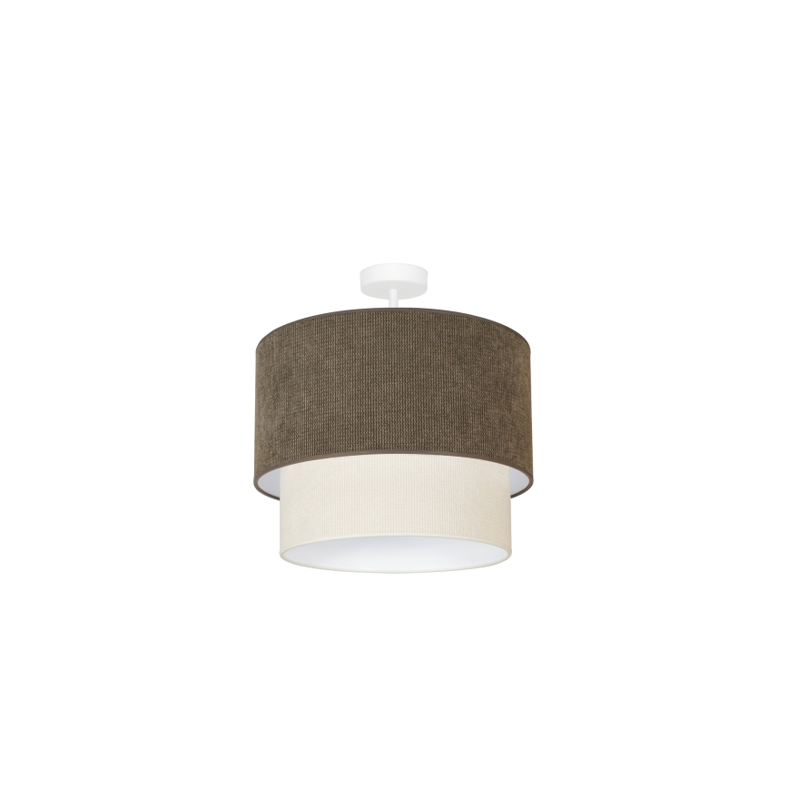 Duolla - Lámpara de techo CORDUROY 1xE27/15W/230V marrón/color crema