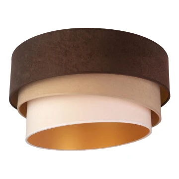 Duolla - Lámpara de techo DEVON 1xE27/40W/230V marrón/beige