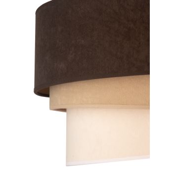 Duolla - Lámpara de techo DEVON 1xE27/40W/230V marrón/beige