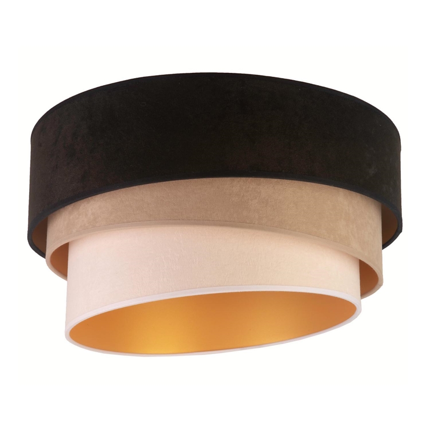 Duolla - Lámpara de techo DEVON 1xE27/40W/230V negro/beige