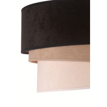 Duolla - Lámpara de techo DEVON 1xE27/40W/230V negro/beige