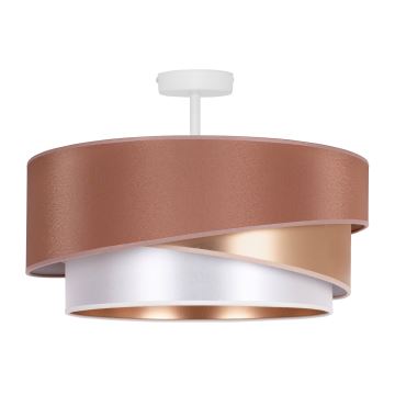 Duolla - Lámpara de techo KOBO 1xE27/15W/230V diá. 45 cm cobre/dorado/blanco