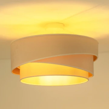 Duolla - Lámpara de techo KOBO 1xE27/15W/230V diá. 45 cm color crema