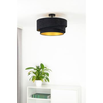 Duolla - Lámpara de techo KOBO 1xE27/15W/230V diá. 45 cm negro