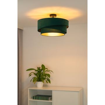Duolla - Lámpara de techo KOBO 1xE27/15W/230V diá. 45 cm verde