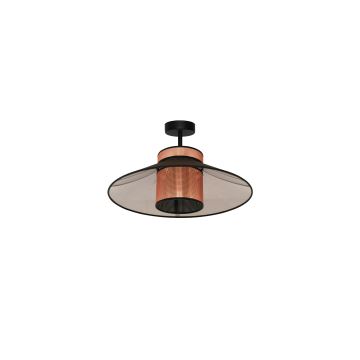 Duolla - Lámpara de techo RIO SHINY 1xE27/15W/230V negro/cobre