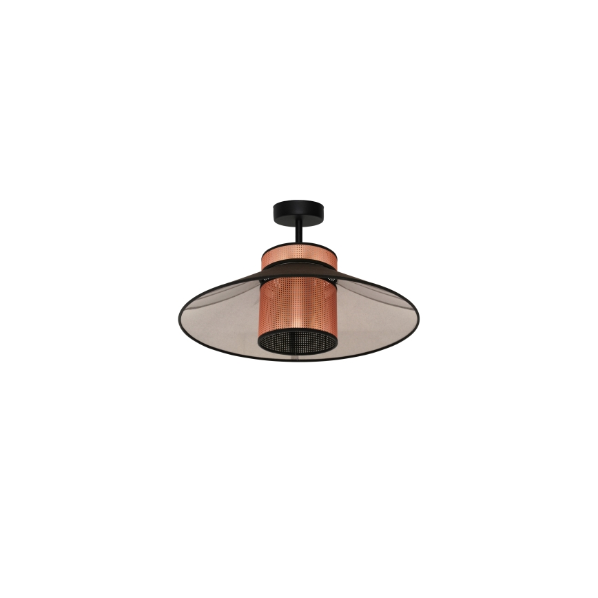 Duolla - Lámpara de techo RIO SHINY 1xE27/15W/230V negro/cobre