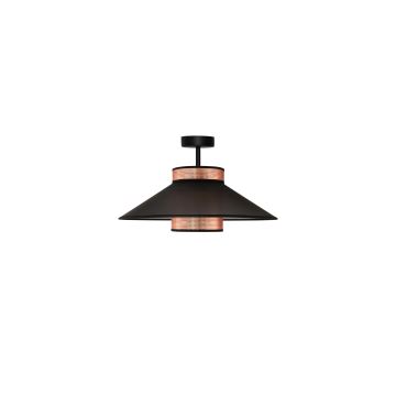 Duolla - Lámpara de techo RIO SHINY 1xE27/15W/230V negro/cobre