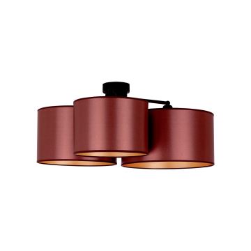 Duolla - Lámpara de techo ROLLER TRIO SHINY 3xE27/15W/230V cobre/dorado