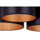 Duolla - Lámpara de techo ROLLER TRIO SHINY 3xE27/15W/230V negro/dorado