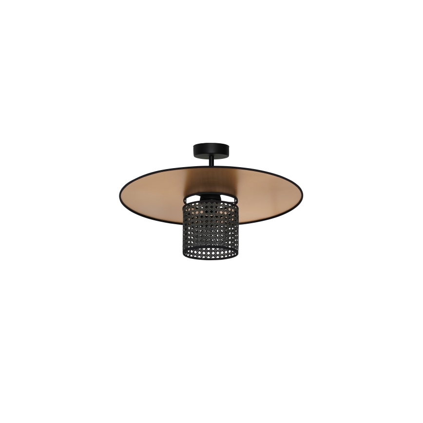 Duolla - Lámpara de techo TOKYO RATTAN 1xE27/15W/230V dorado/negro