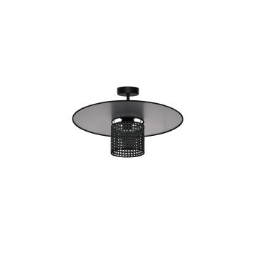 Duolla - Lámpara de techo TOKYO RATTAN 1xE27/15W/230V negro/plata