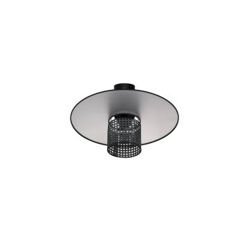 Duolla - Lámpara de techo TOKYO RATTAN 1xE27/15W/230V negro/plata