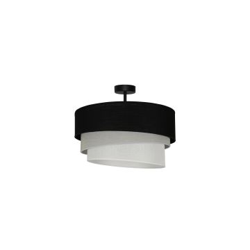 Duolla - Lámpara de techo TRIO 1xE27/15W/230V negro/gris/blanco