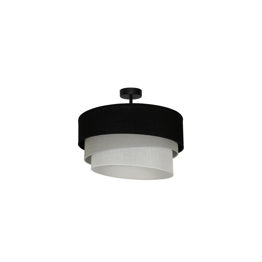 Duolla - Lámpara de techo TRIO 1xE27/15W/230V negro/gris/blanco