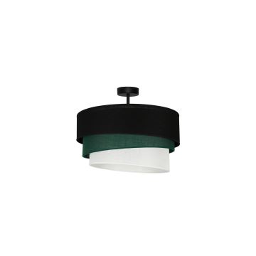 Duolla - Lámpara de techo TRIO 1xE27/15W/230V negro/verde/blanco