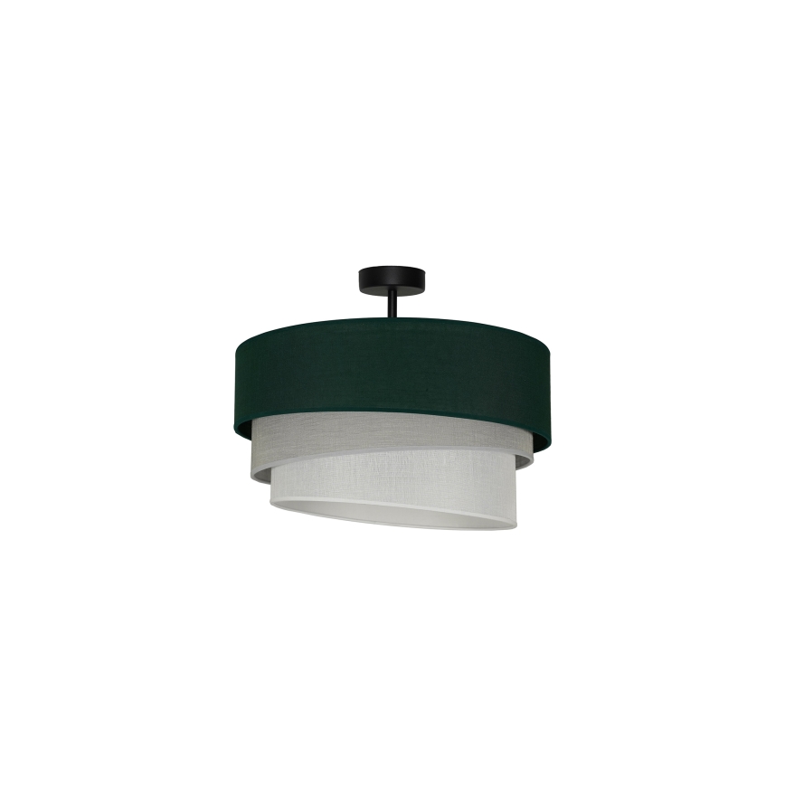 Duolla - Lámpara de techo TRIO 1xE27/15W/230V verde/gris/blanco