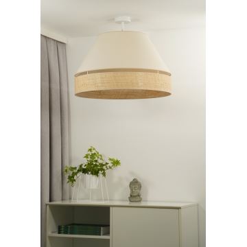 Duolla - Lámpara de techo YUTE AVIGNON 1xE27/15W/230V color crema/beige