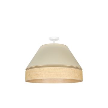 Duolla - Lámpara de techo YUTE AVIGNON 1xE27/15W/230V color crema/beige