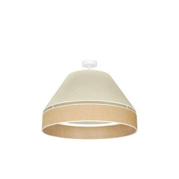 Duolla - Lámpara de techo YUTE AVIGNON 1xE27/15W/230V gris/marrón