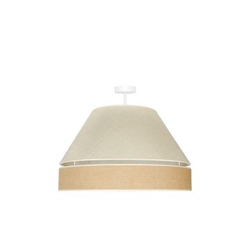Duolla - Lámpara de techo YUTE AVIGNON 1xE27/15W/230V gris/marrón