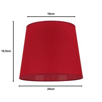 Duolla - Pantalla CLASSIC M E27 diá. 24 cm rojo