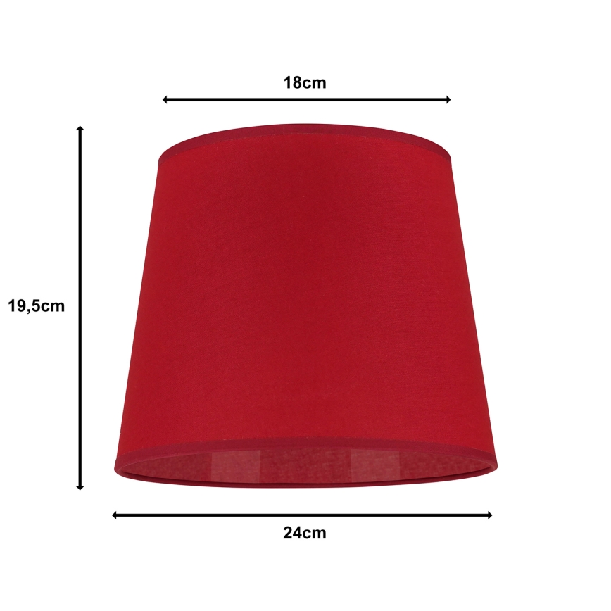 Duolla - Pantalla CLASSIC M E27 diá. 24 cm rojo
