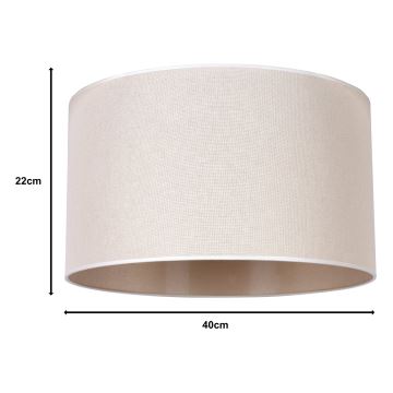 Duolla - Pantalla ROLLER E27 diá. 40 cm beige