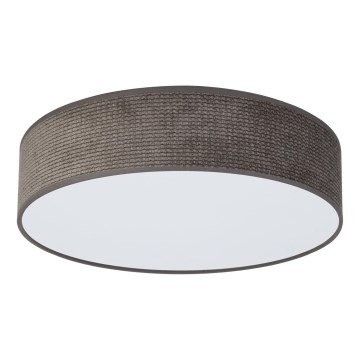 Duolla - Plafón LED CORTINA LED/26W/230V diá. 30 cm 4000K marrón