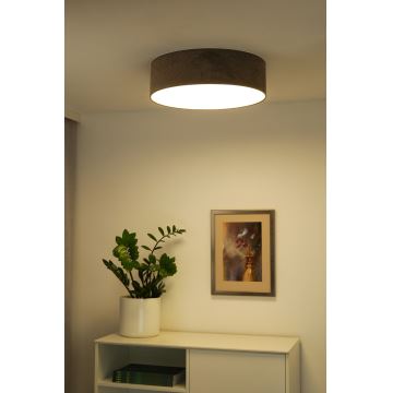 Duolla - Plafón LED CORTINA LED/26W/230V diá. 30 cm 4000K marrón