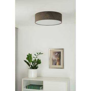 Duolla - Plafón LED CORTINA LED/26W/230V diá. 30 cm 4000K marrón