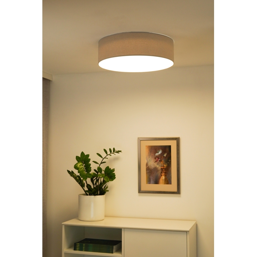 Duolla - Plafón LED CORTINA LED/26W/230V diá. 30 cm gris