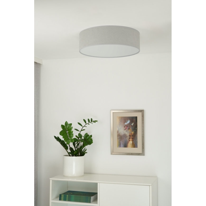 Duolla - Plafón LED CORTINA LED/26W/230V diá. 30 cm gris