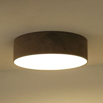 Duolla - Plafón LED CORTINA LED/26W/230V diá. 30 cm marrón
