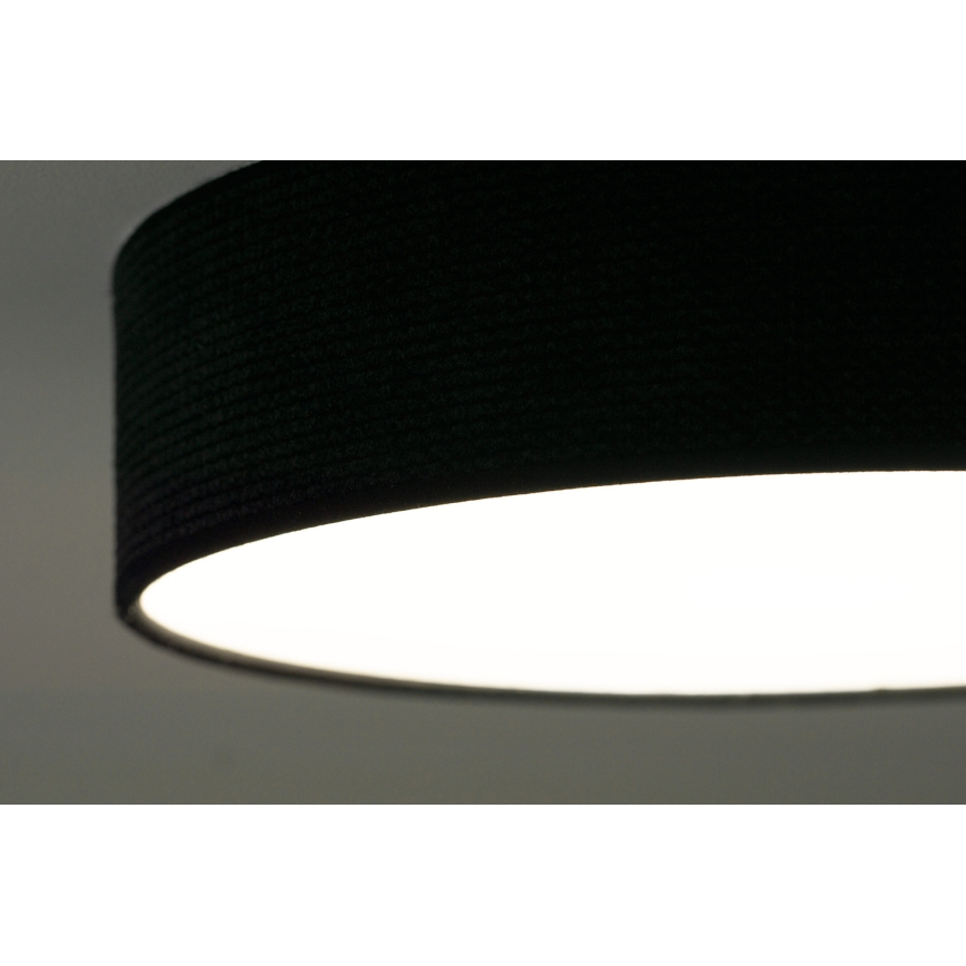 Duolla - Plafón LED CORTINA LED/26W/230V diá. 30 cm negro