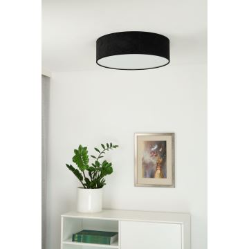 Duolla - Plafón LED CORTINA LED/26W/230V diá. 30 cm negro