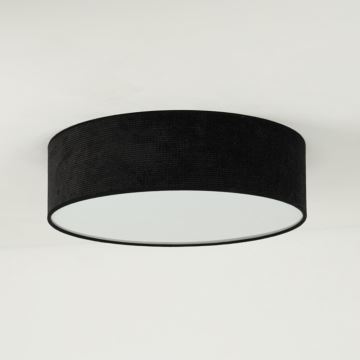 Duolla - Plafón LED CORTINA LED/26W/230V diá. 30 cm negro