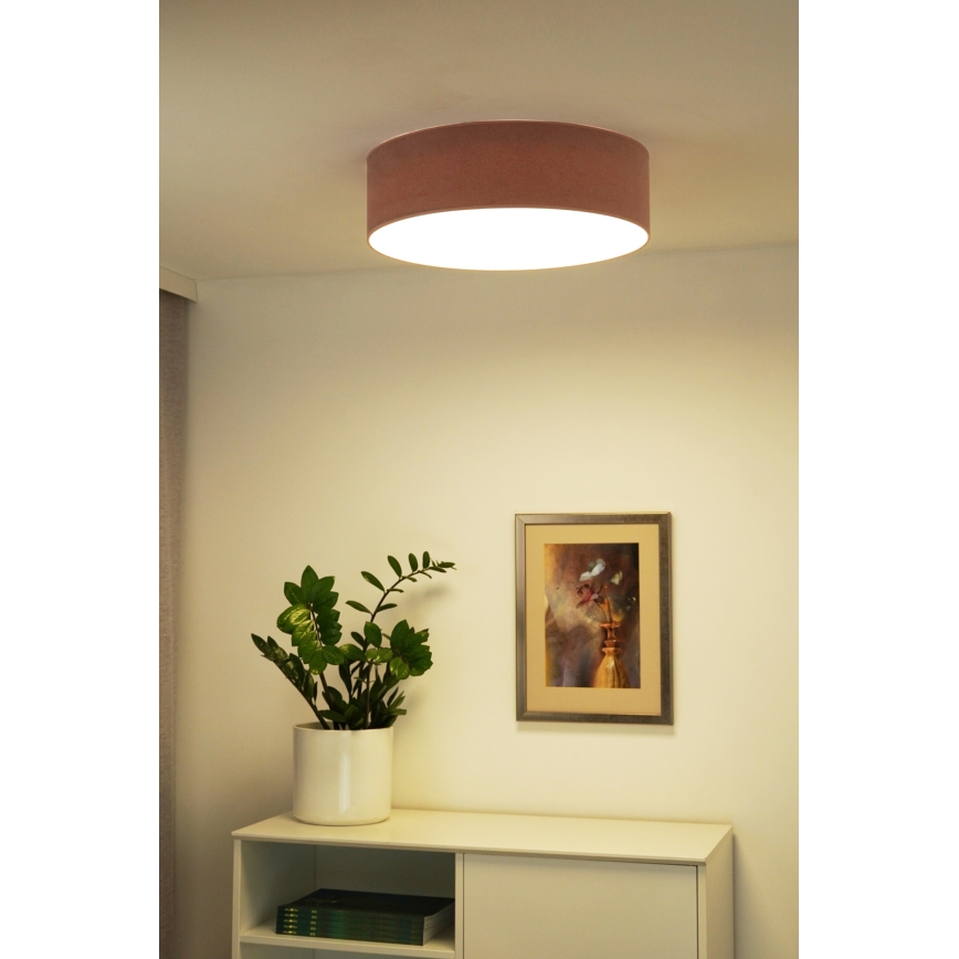 Duolla - Plafón LED CORTINA LED/26W/230V diá. 30 cm rosa