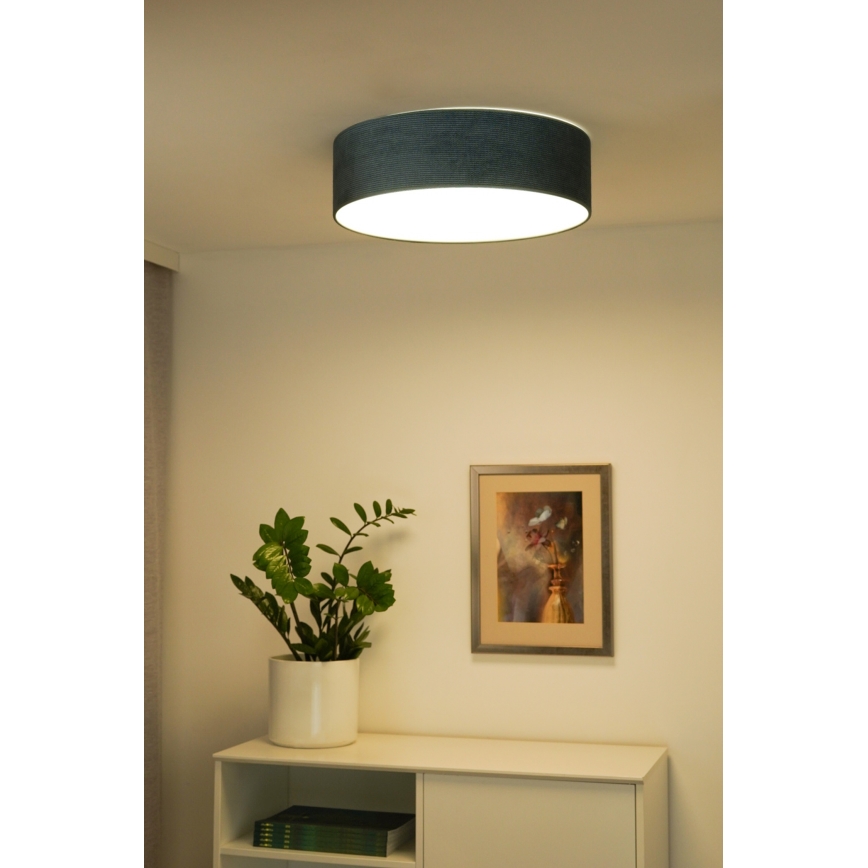 Duolla - Plafón LED CORTINA LED/26W/230V diá. 30 cm turquesa