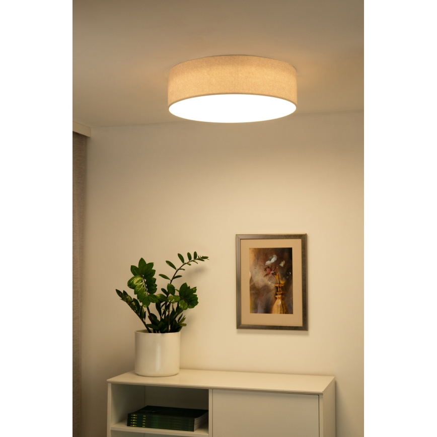 Duolla - Plafón LED CORTINA LED/26W/230V diá. 45 cm 4000K color crema