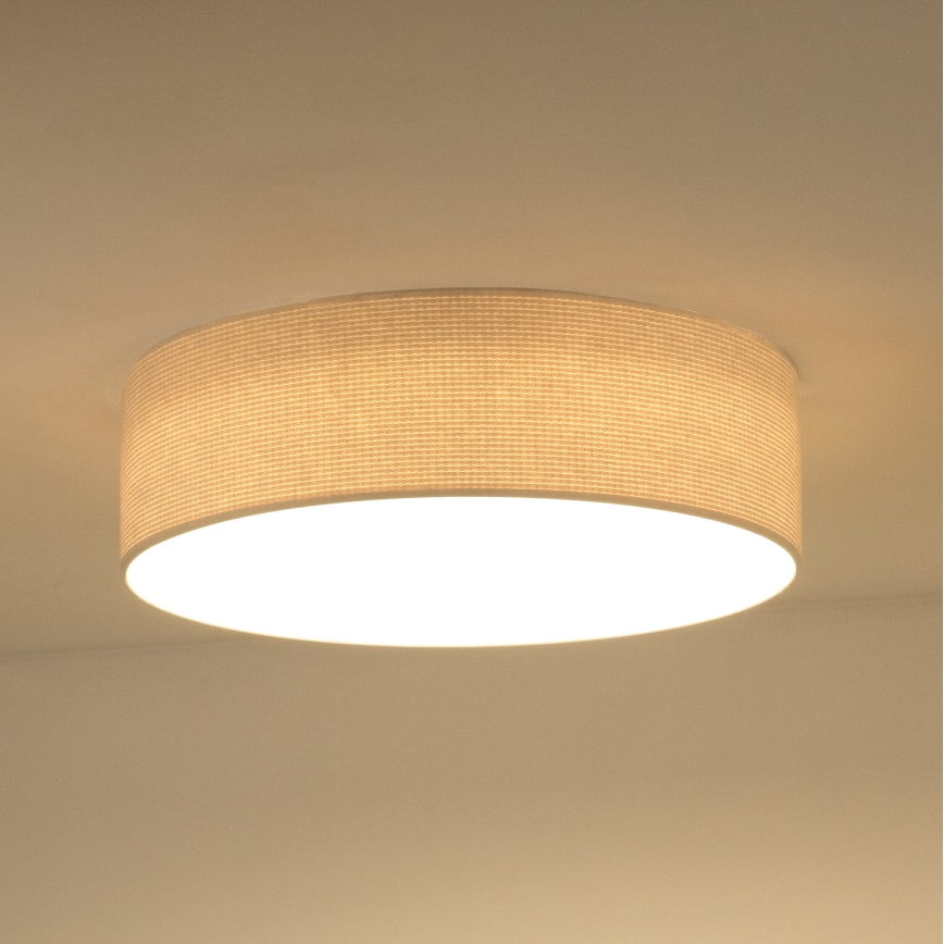 Duolla - Plafón LED CORTINA LED/26W/230V diá. 45 cm 4000K color crema