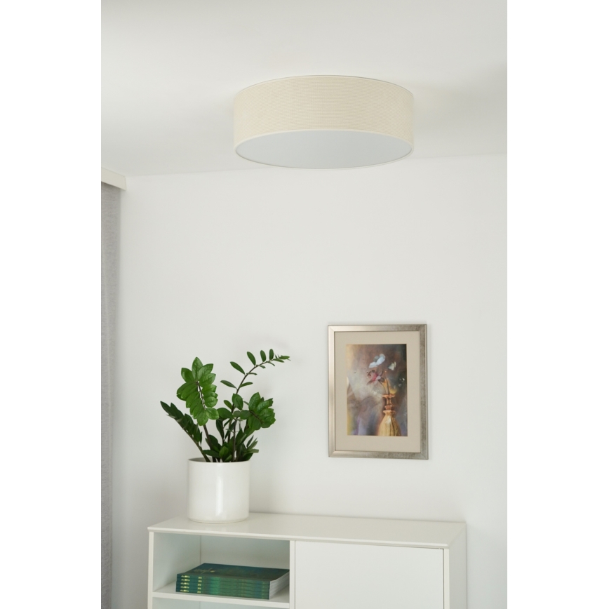 Duolla - Plafón LED CORTINA LED/26W/230V diá. 45 cm 4000K color crema