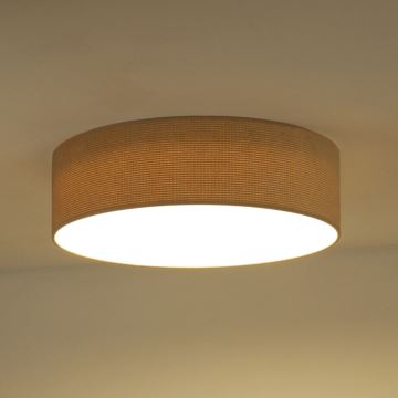 Duolla - Plafón LED CORTINA LED/26W/230V diá. 45 cm beige