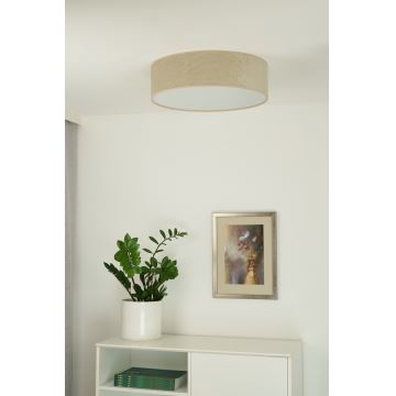 Duolla - Plafón LED CORTINA LED/26W/230V diá. 45 cm beige