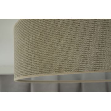 Duolla - Plafón LED CORTINA LED/26W/230V diá. 45 cm beige